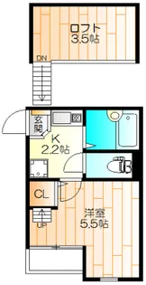 パークアベニュー元住吉【1階】の間取り