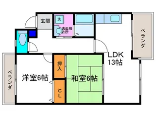 ア-バニティ桂【3階】の間取り