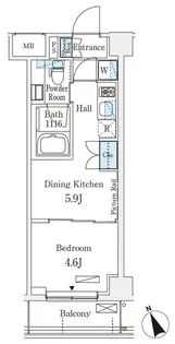 アリビオ学芸大学【2階】の間取り
