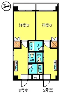 長庄ビル【6階】の間取り
