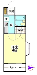 デュエトリオ鵜澤【2階】の間取り