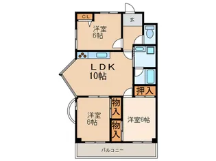 MSイワイ【2階】の間取り