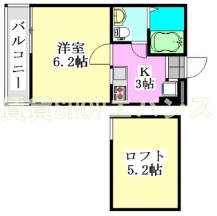 LUCE東船橋【2階】の間取り