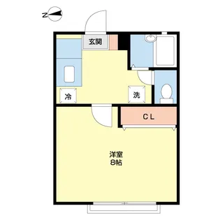 バーディーハイツ【2階】の間取り