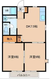 アブニールタウン【1階】の間取り