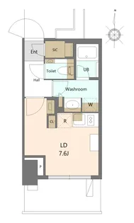 大崎ステーションレジデンス【19階】の間取り