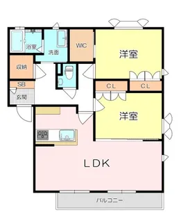 DAIKEN武庫之荘 オスト【2階】の間取り