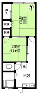 森アパート【2階】の間取り