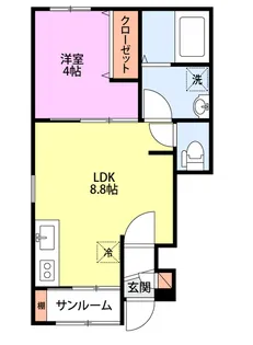S&S稽古町【1階】の間取り