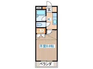 クリサンセマム長町南【2階】の間取り