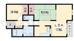 アインツ曽根【3階】の間取り