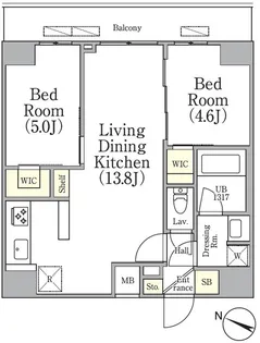 アジールコート三軒茶屋【3階】の間取り
