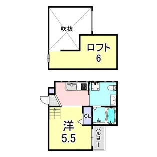 CUBE【2階】の間取り