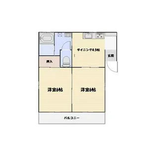 イーストパレス高柳 A【1階】の間取り