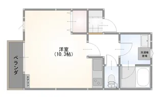 ラ・トゥルー【1階】の間取り
