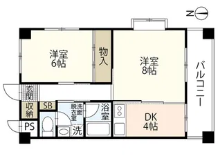 F GARDEN 厚生町 II【2階】の間取り