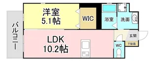 ルミエドール戸畑【3階】の間取り