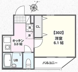 タウンフィールドII‐B【3階】の間取り