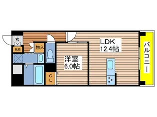 クレリア南一番【2階】の間取り