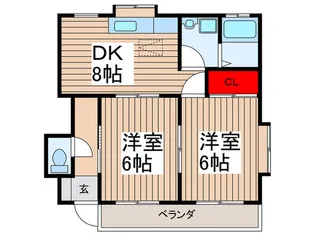プリンセスハイム【1階】の間取り