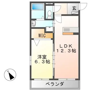 ハートフル・ゴリオン3【2階】の間取り