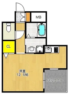 エスタブレ南森町【4階】の間取り