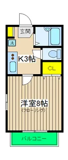 ルセアンチェリーヒル【1階】の間取り