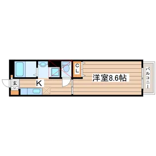 ポルックスハイム【2階】の間取り