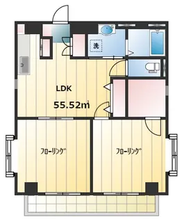 コンフォート富岡【6階】の間取り