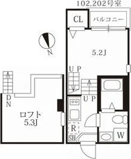 リヒト【2階】の間取り