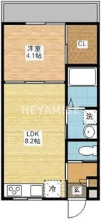 MODERN PALAZZOレイール【3階】の間取り