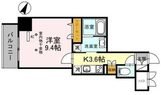 グレースクレスト八潮【6階】の間取り