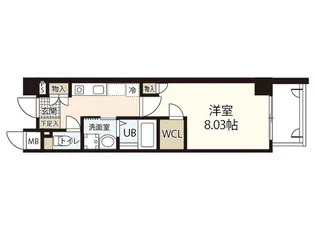 Rue Vent Vert【3階】の間取り