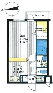 ププリエ吉野南【5階】の間取り