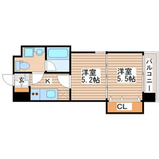 定禅寺HILL【8階】の間取り