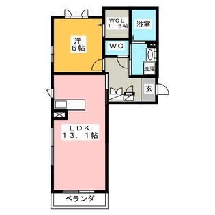 Alflat B【3階】の間取り