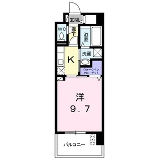 ワイズ エスト【1階】の間取り