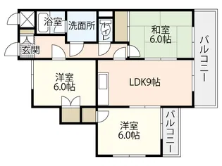 吉岡マンション【3階】の間取り