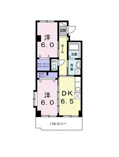 バーム オーシャン【2階】の間取り