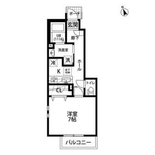 アムール SV【1階】の間取り