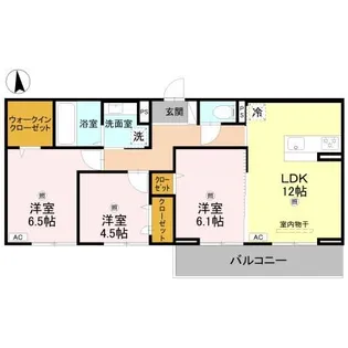 Lumiere du Soir(リュミエール ドゥ ソワール) Deu【3階】の間取り