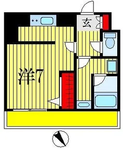 N-stage下総中山【5階】の間取り