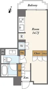 朝日白金台マンション【5階】の間取り