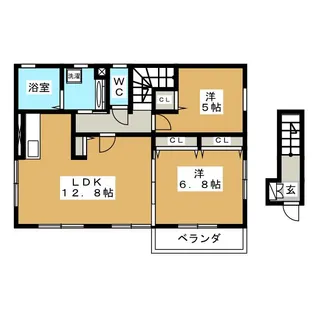 フォレストコート【2階】の間取り