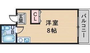 フォーエバー豊中【3階】の間取り