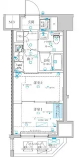 スパシエ蒲田グランドタワー【5階】の間取り