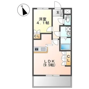 サザンクロスA【2階】の間取り