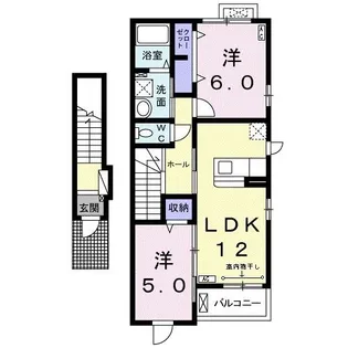 リバーサイド エアリー【2階】の間取り