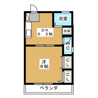 キャピタル調布ヶ丘【1階】の間取り