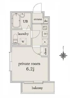 ECLAS北千住【1階】の間取り